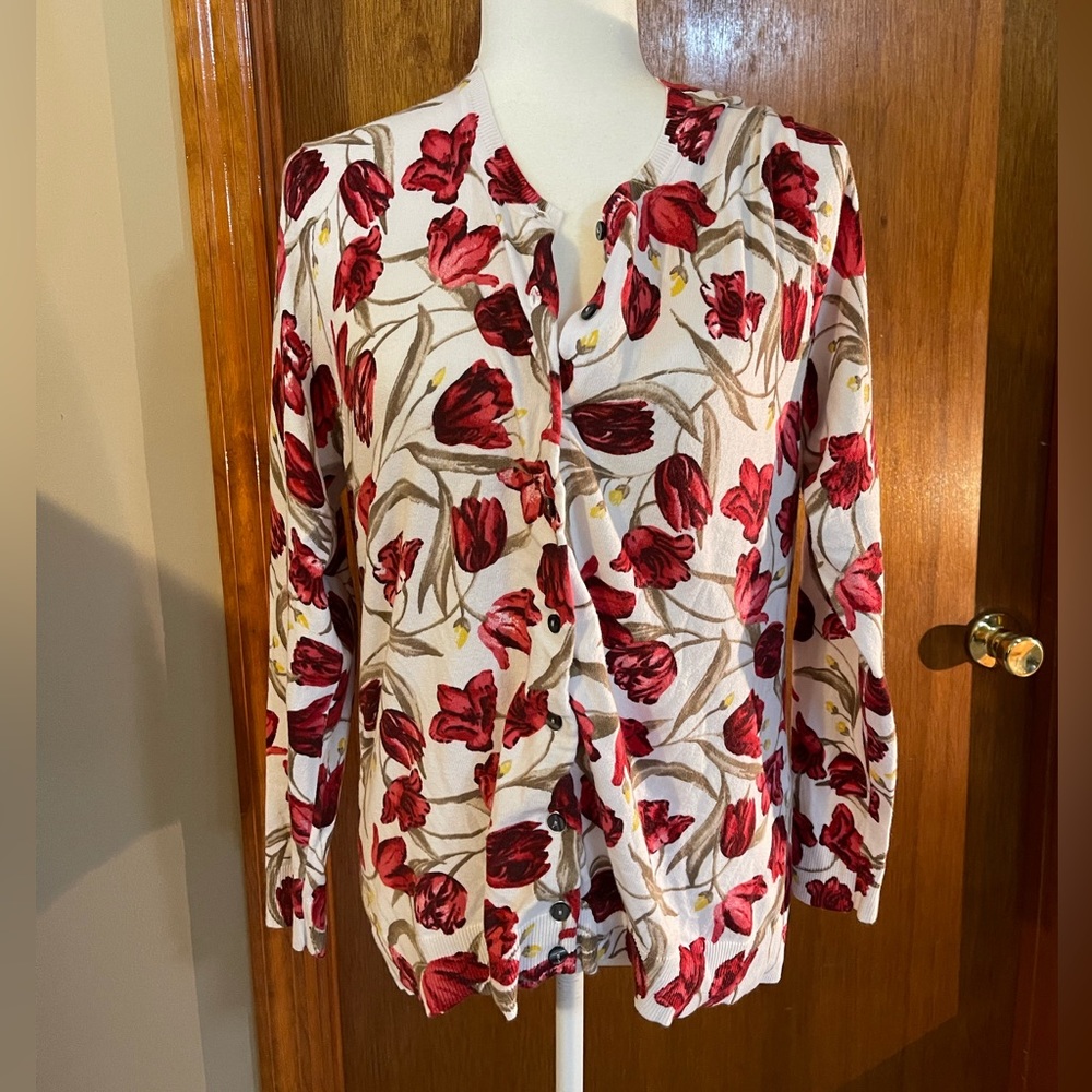 Karen Scott Crew-Neck Cardigan, Created for Macy's